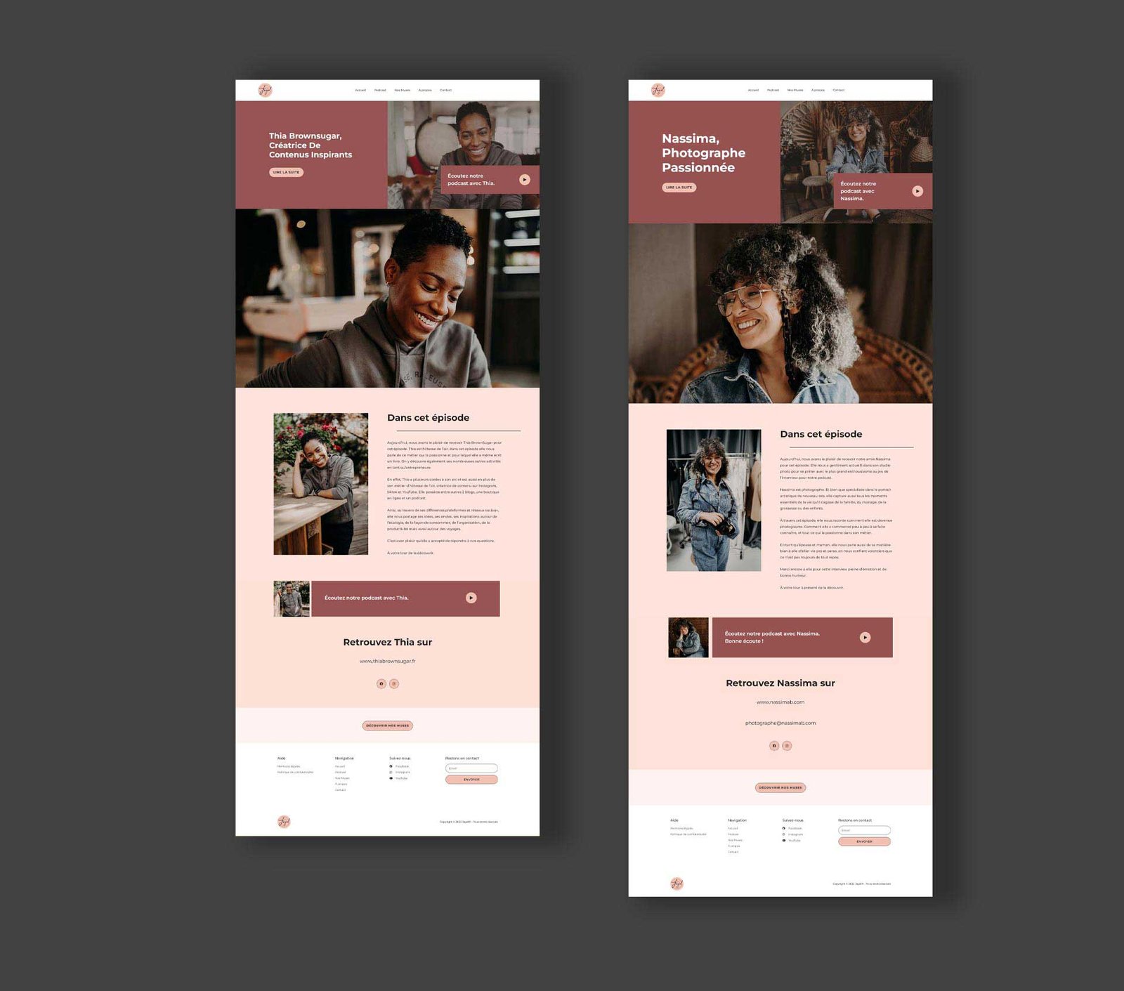 Site internet podcast