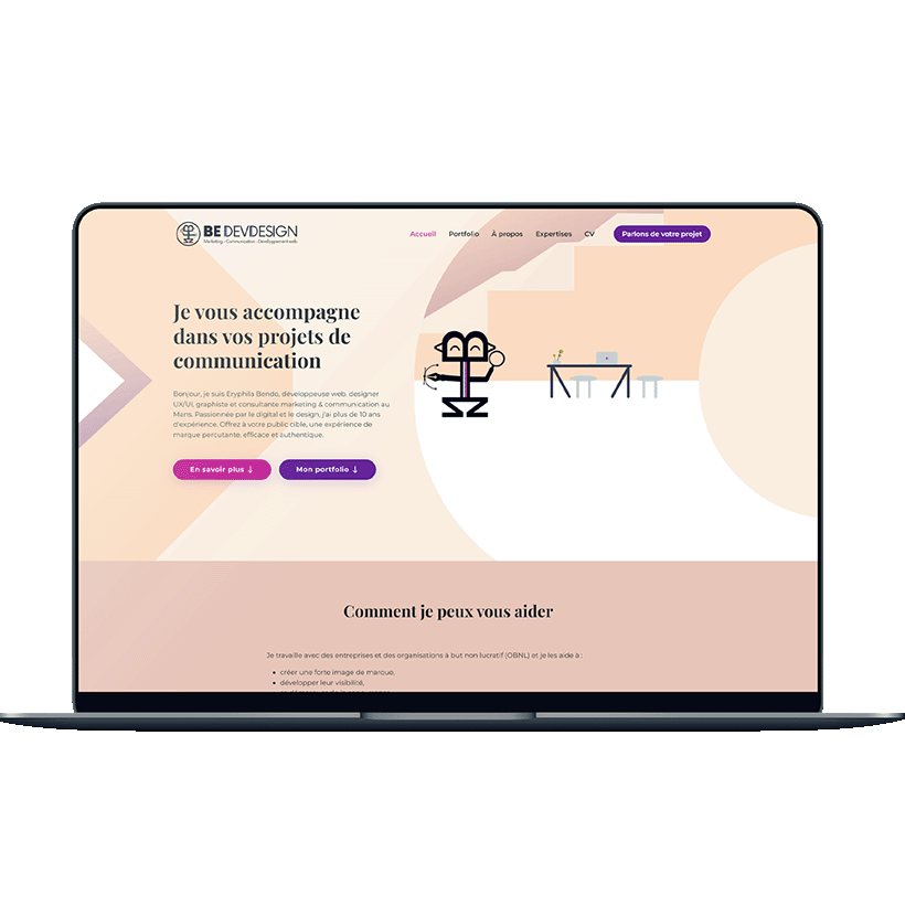 Personnage du logo Bedevdesign