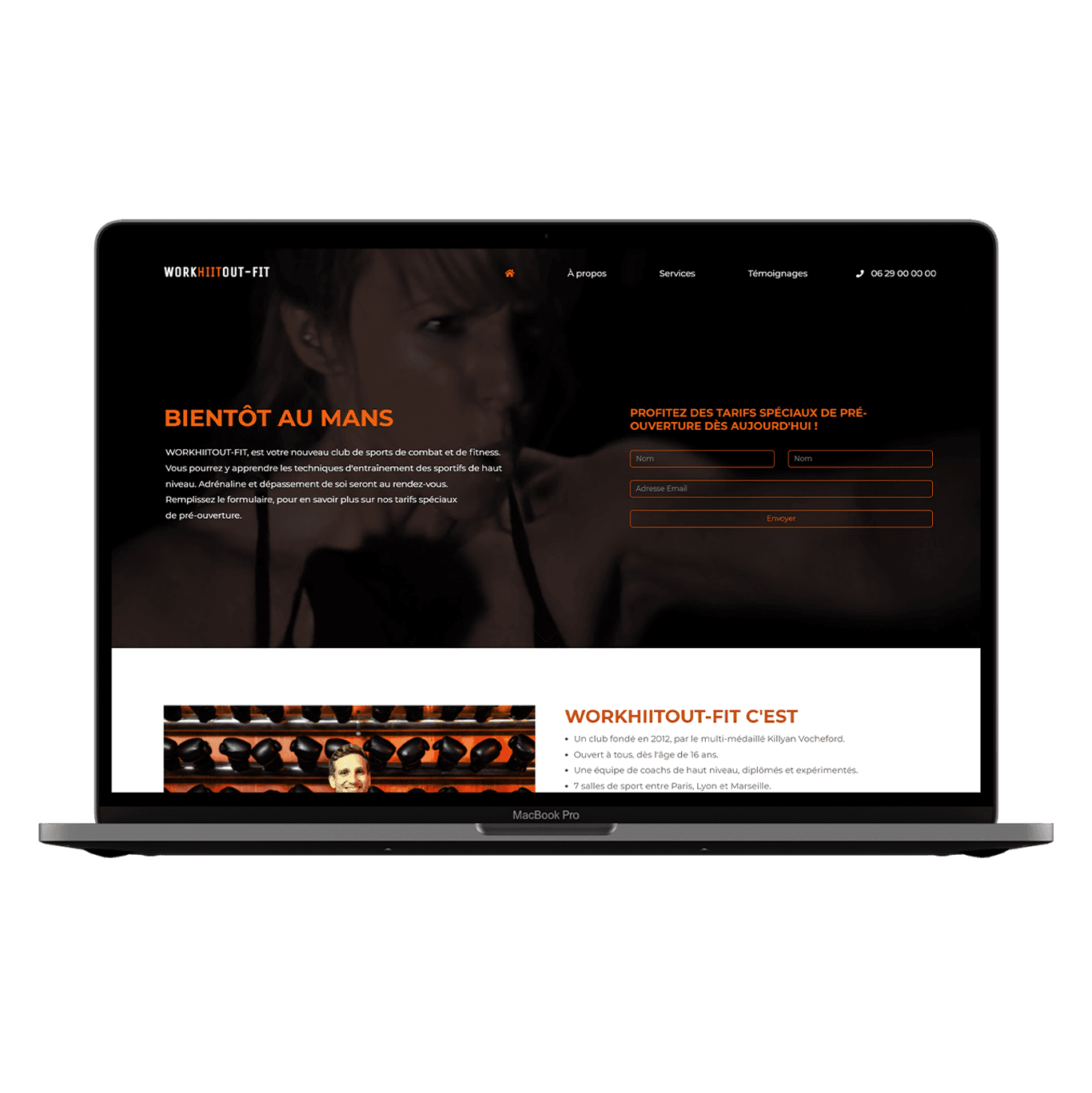 Site web Workhiitout-Fit